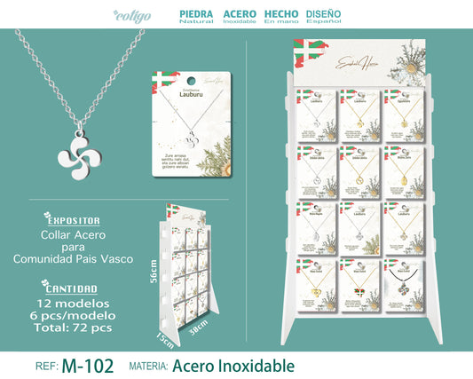 Collar de Comunidad Pais Vasco Acero
