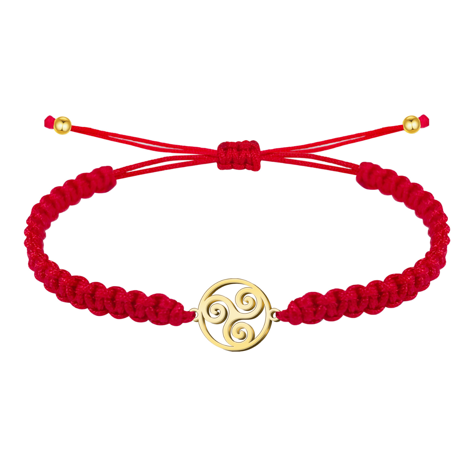 Pulsera de Hilo con Trisquel en Acero Inoxidable