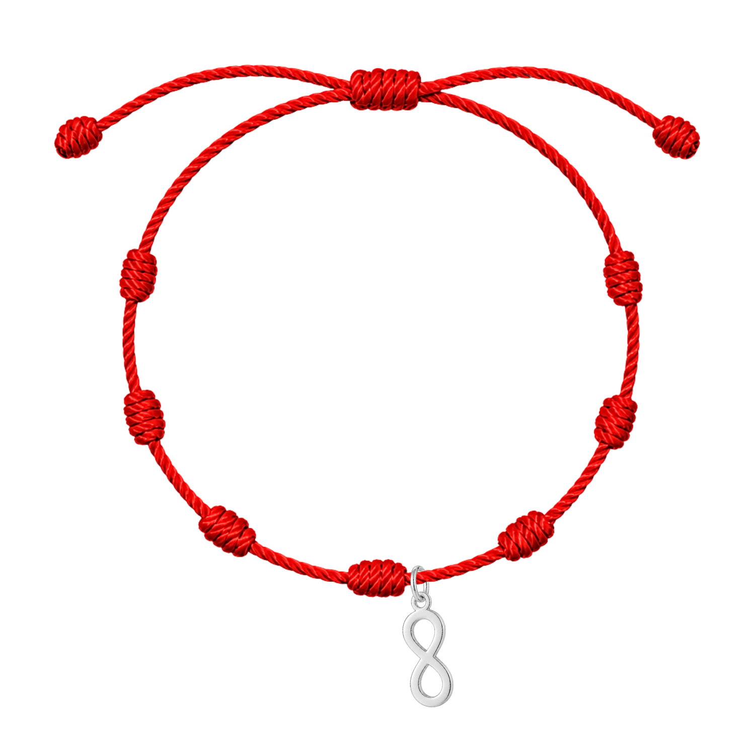 Pulsera 7 Nudos con Símbolo de Infinito