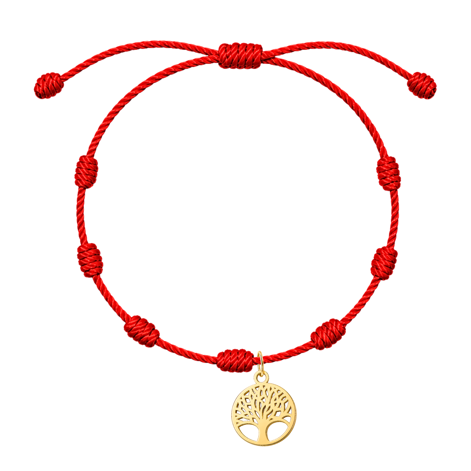 Pulsera 7 Nudos con Árbol de la Vida