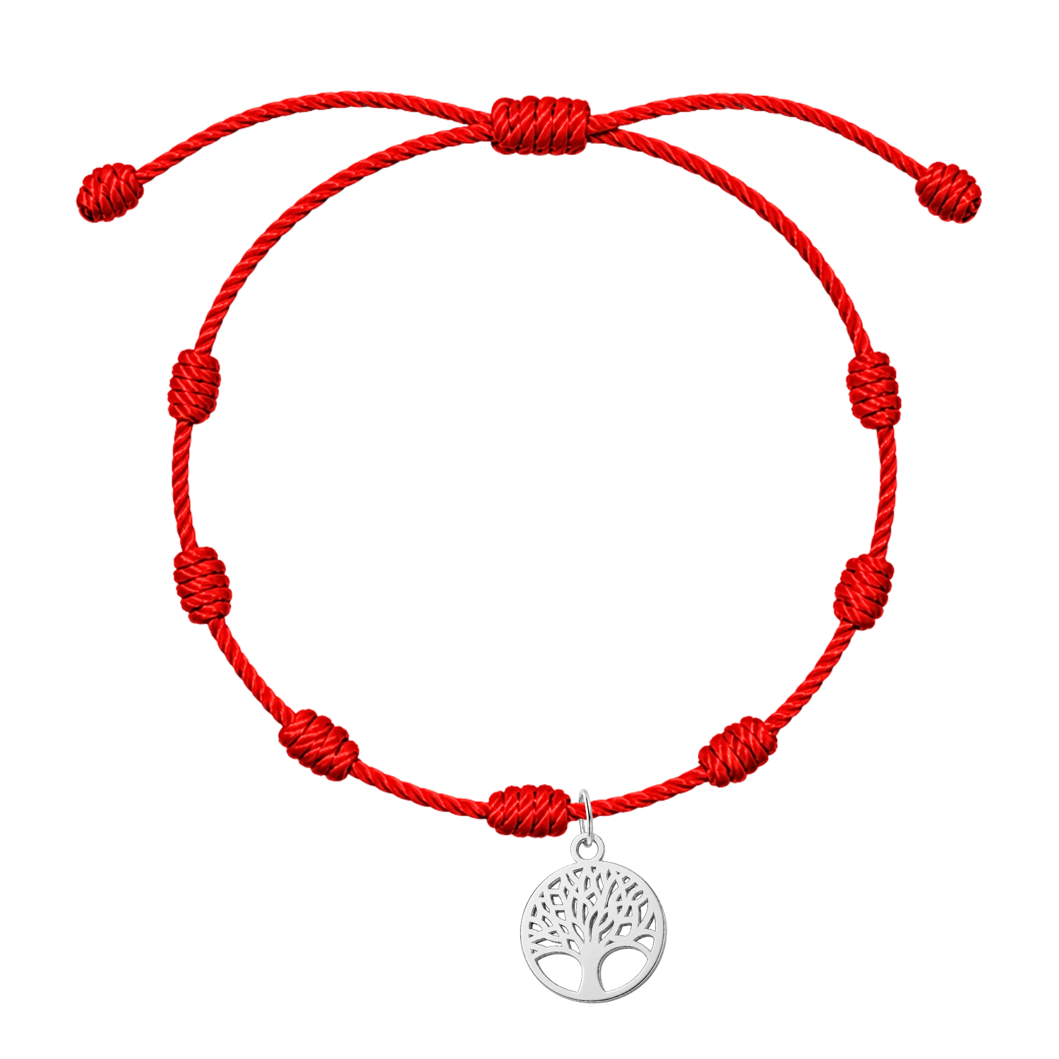 Pulsera 7 Nudos con Árbol de la Vida