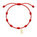 Pulsera 7 Nudos con Virgen Covadonga con Silueta Acero