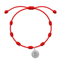 Pulsera 7 nudos con Medalla de San Benito Acero Inoxidable