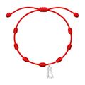 Pulsera 7 Nudos Virgen de los Desamparados Acero Plateado