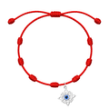 Pulsera 7 Nudos con Nudo de Bruja y Ojo Turco