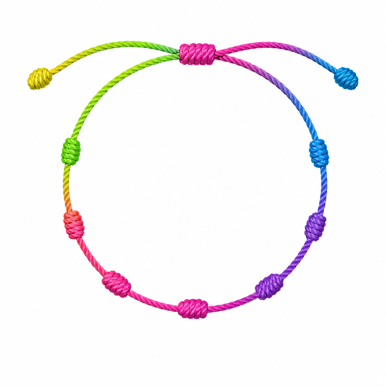 Pulsera de 7 Nudos Coloreada