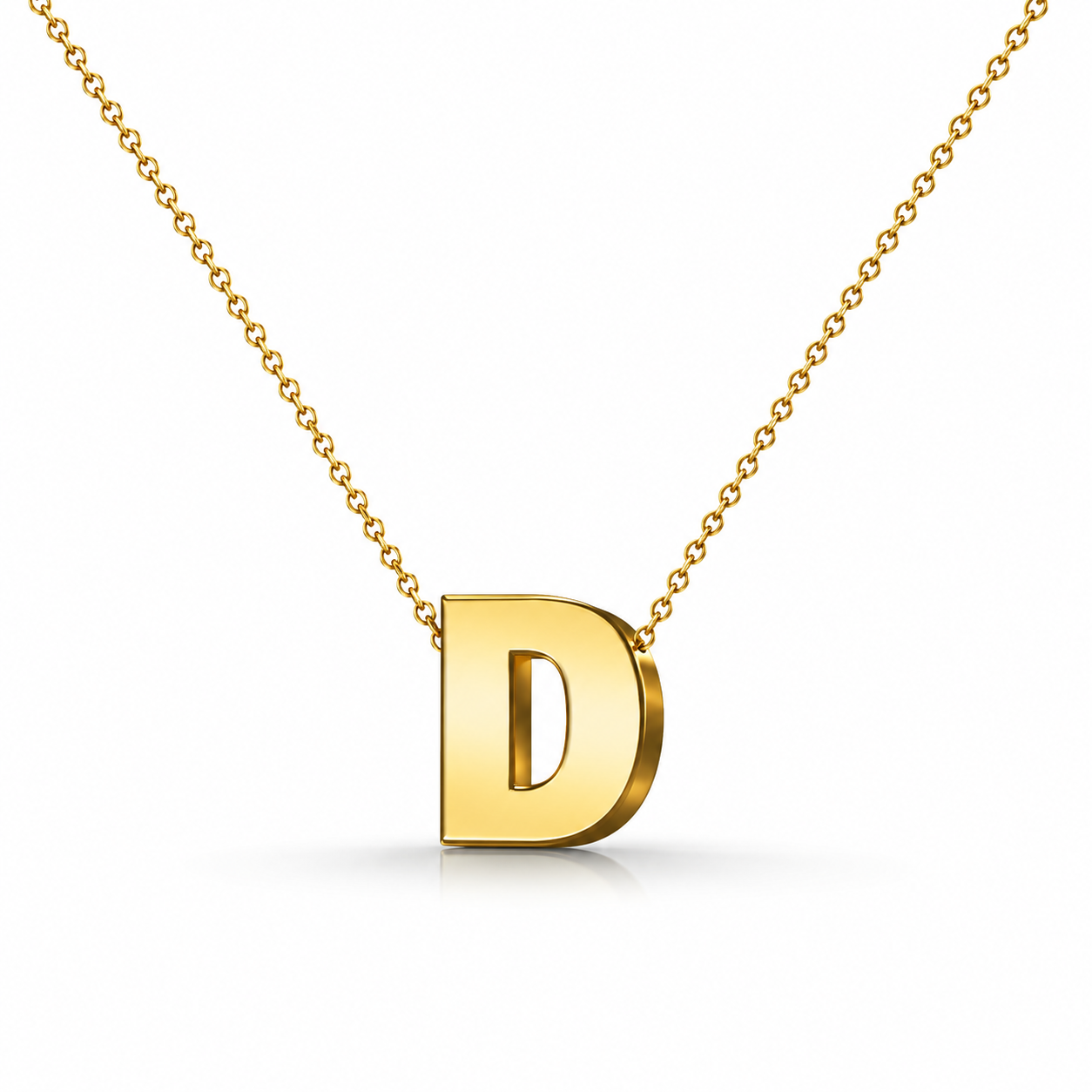 Collar Letra Inicial Dorado