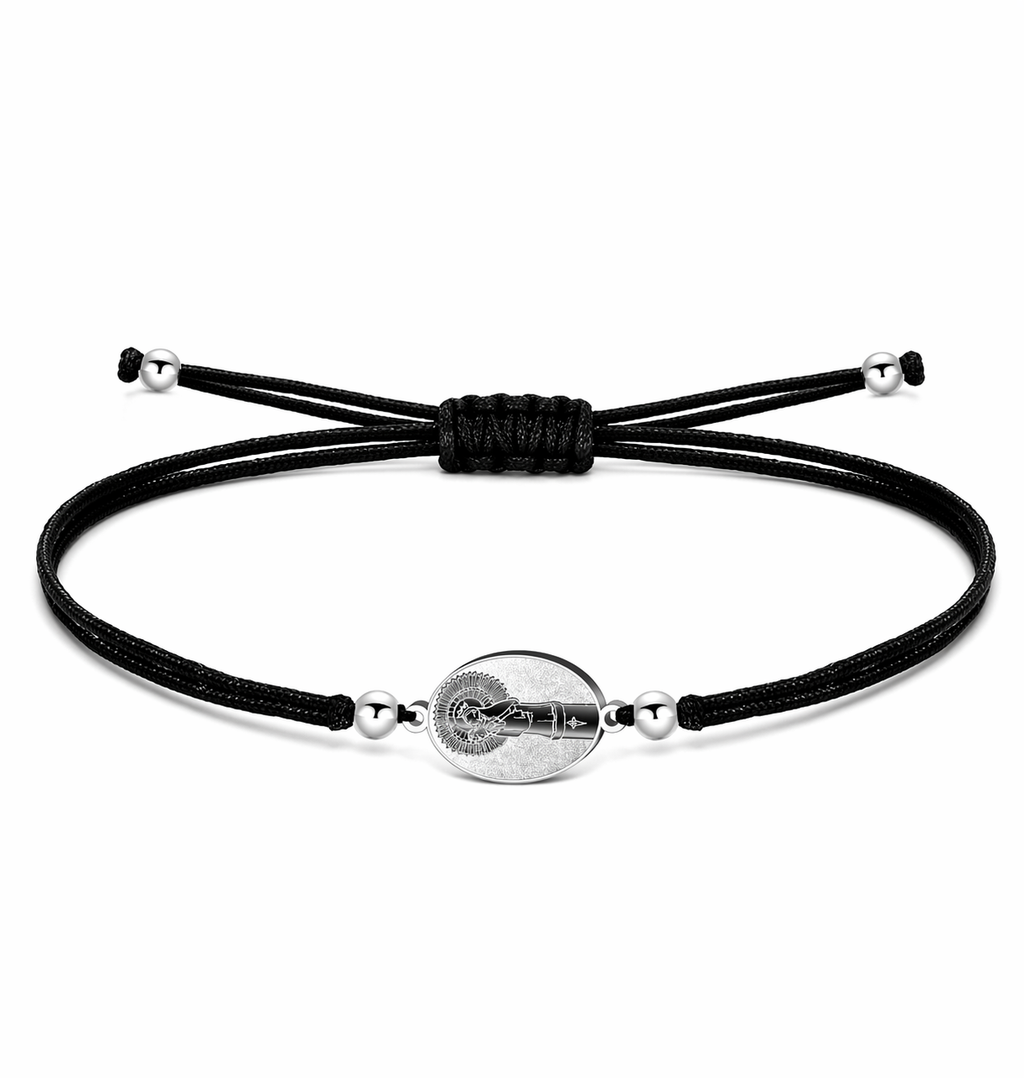 Pulsera Hilo con Medalla de Virgen del Pilar cotigo