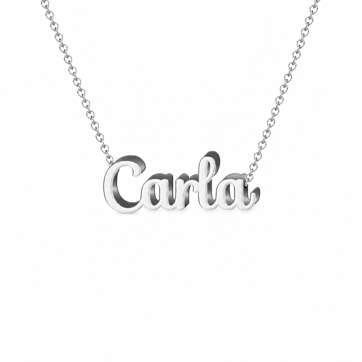 Collar con nombre personalizado Carla - Plateado - IMAGEN2 V3