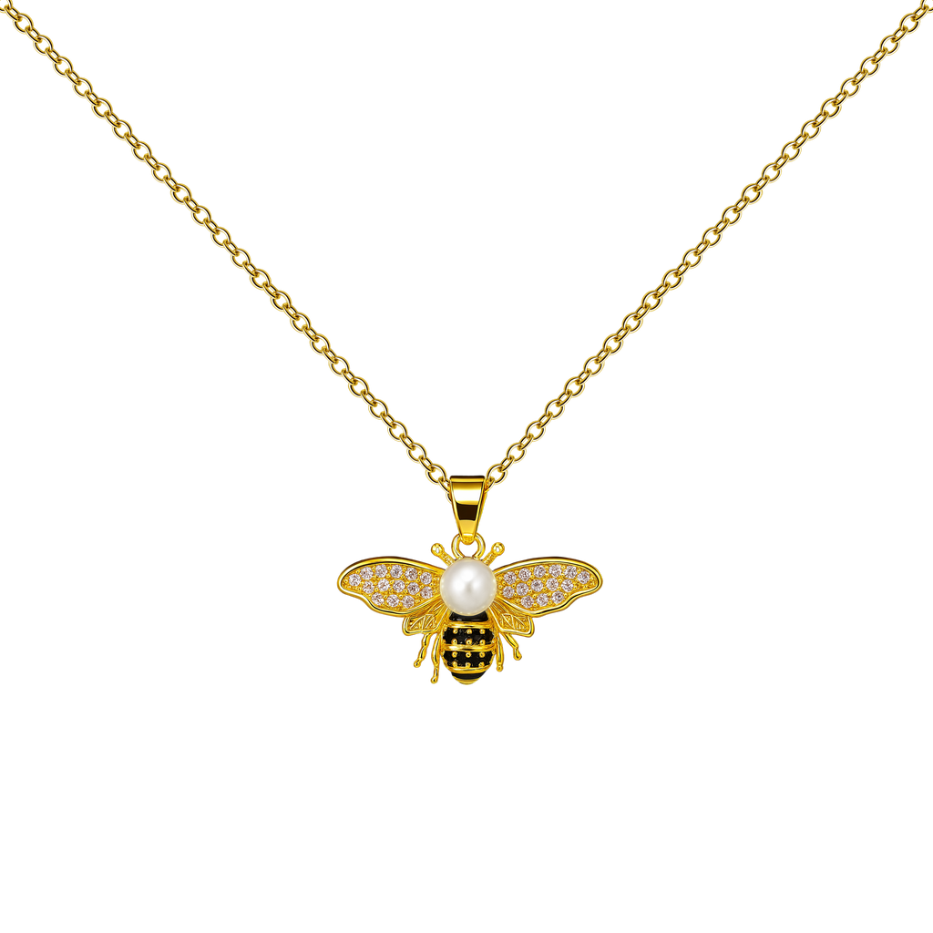 Colgante Abeja con Circonitas