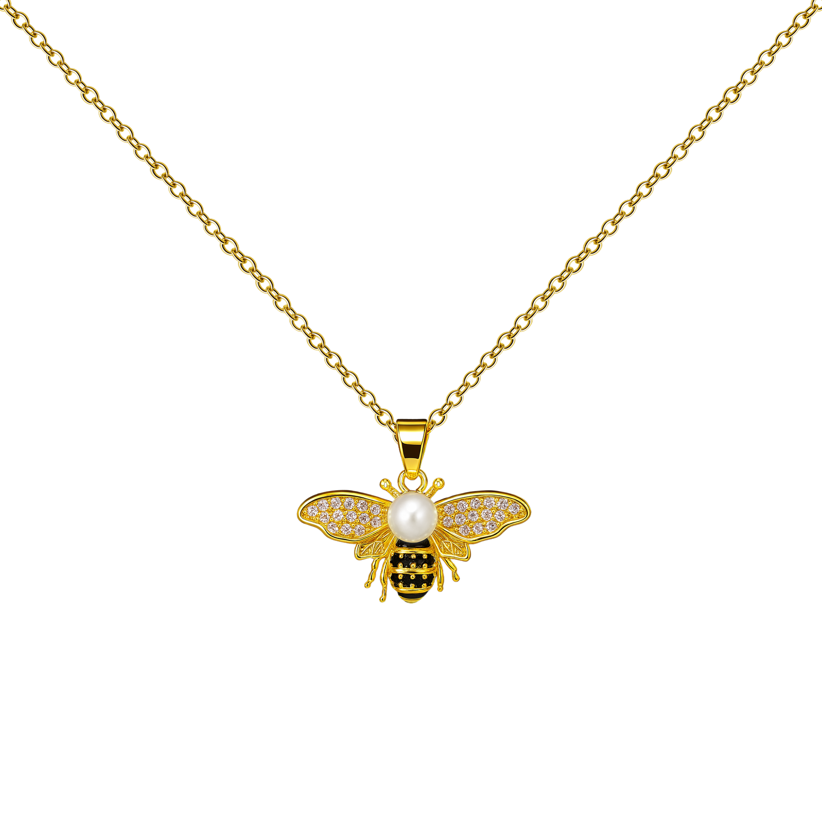 Colgante Abeja con Circonitas