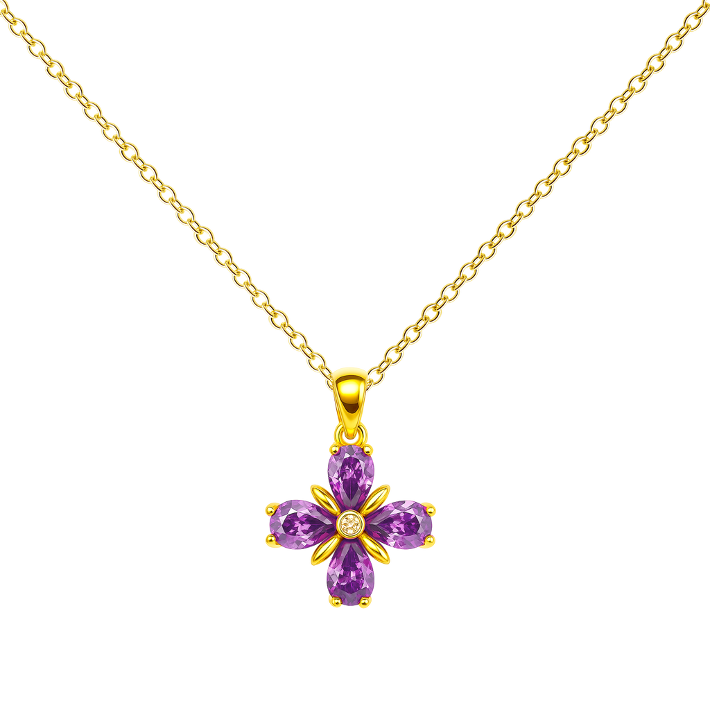 Colgante Flor Morada