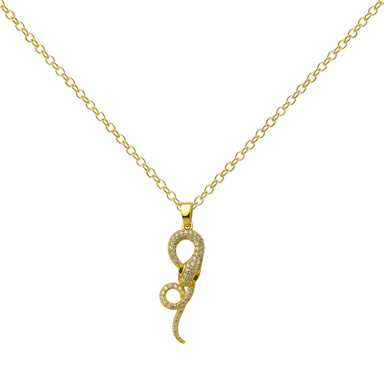 Colgante Serpiente con Circonitas