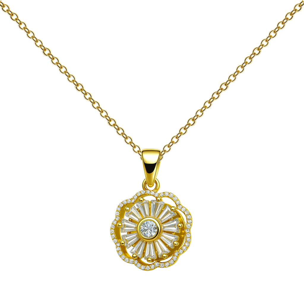 Colgante Sol con Circonitas