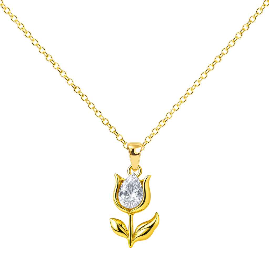 Colgante Tulipán con Circonita
