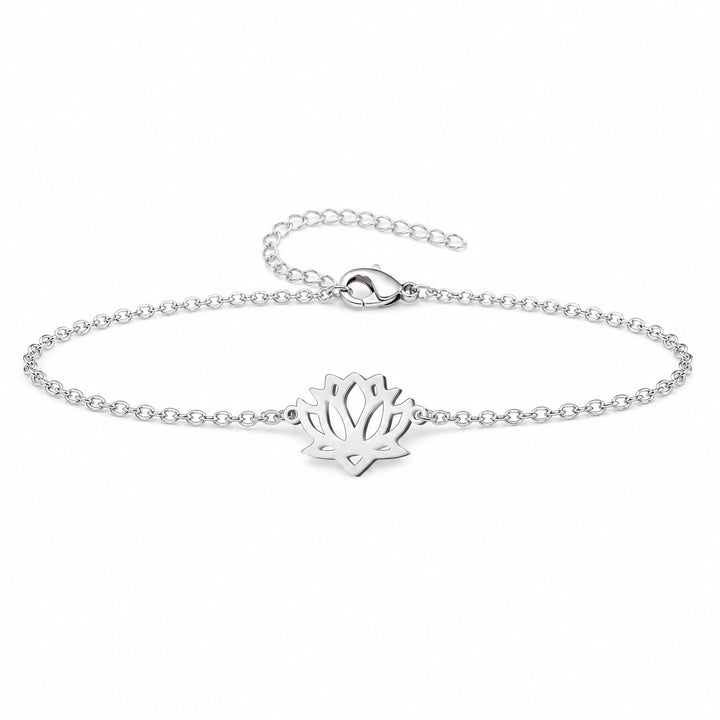Pulsera Flor de Loto en Acero Inoxidable