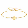 Pulsera Candado en Acero Inoxidable sobre fondo blanco