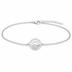 Pulsera Amanecer en Acero Inoxidable - Plateado sobre fondo blanco