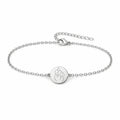 Pulsera Higa en Acero Inoxidable - Plateado sobre fondo blanco