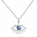 Collar con Ojo Turco en Acero Inoxidable sobre fondo blanco