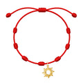 Pulsera 7 Nudos Sol Acero - Dorado sobre fondo blanco