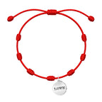 Pulsera 7 Nudos Love Acero - Plateado sobre fondo blanco