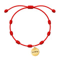 Pulsera 7 Nudos Love Acero - Dorado sobre fondo blanco