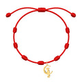 Pulsera 7 Nudos Gato Acero - Dorado sobre fondo blanco