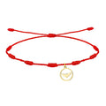 Pulsera 7 nudos con Murciélago de jaume Acero Dorado - cotigo