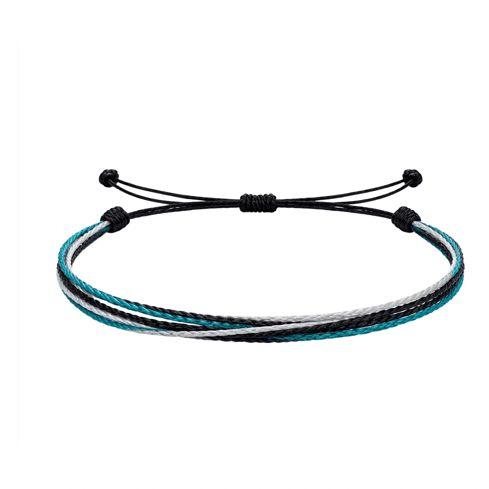 Pulsera de Cordón Encerado Multihilo sobre fondo blanco