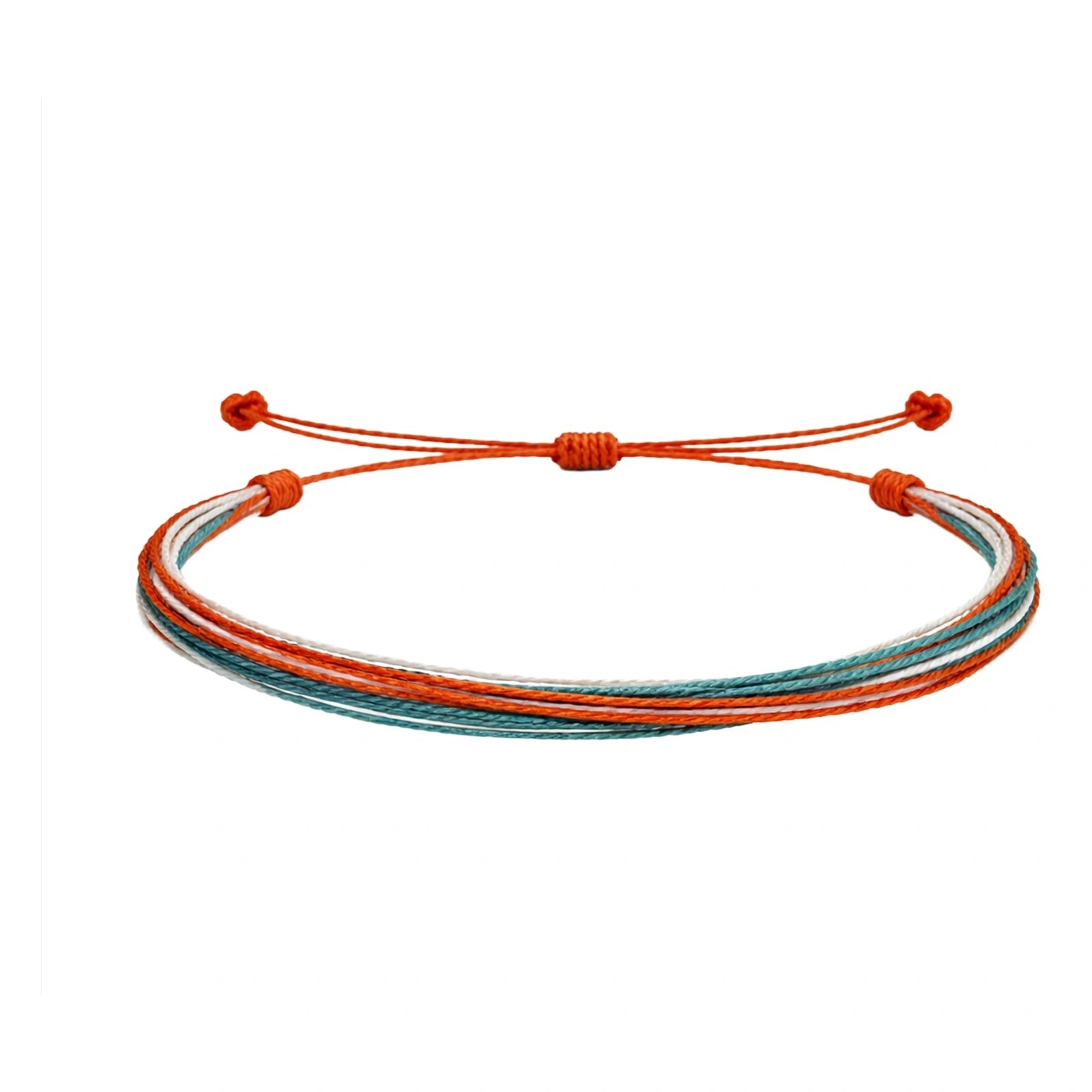 Pulsera de Cordón Encerado Multihilo sobre fondo blanco