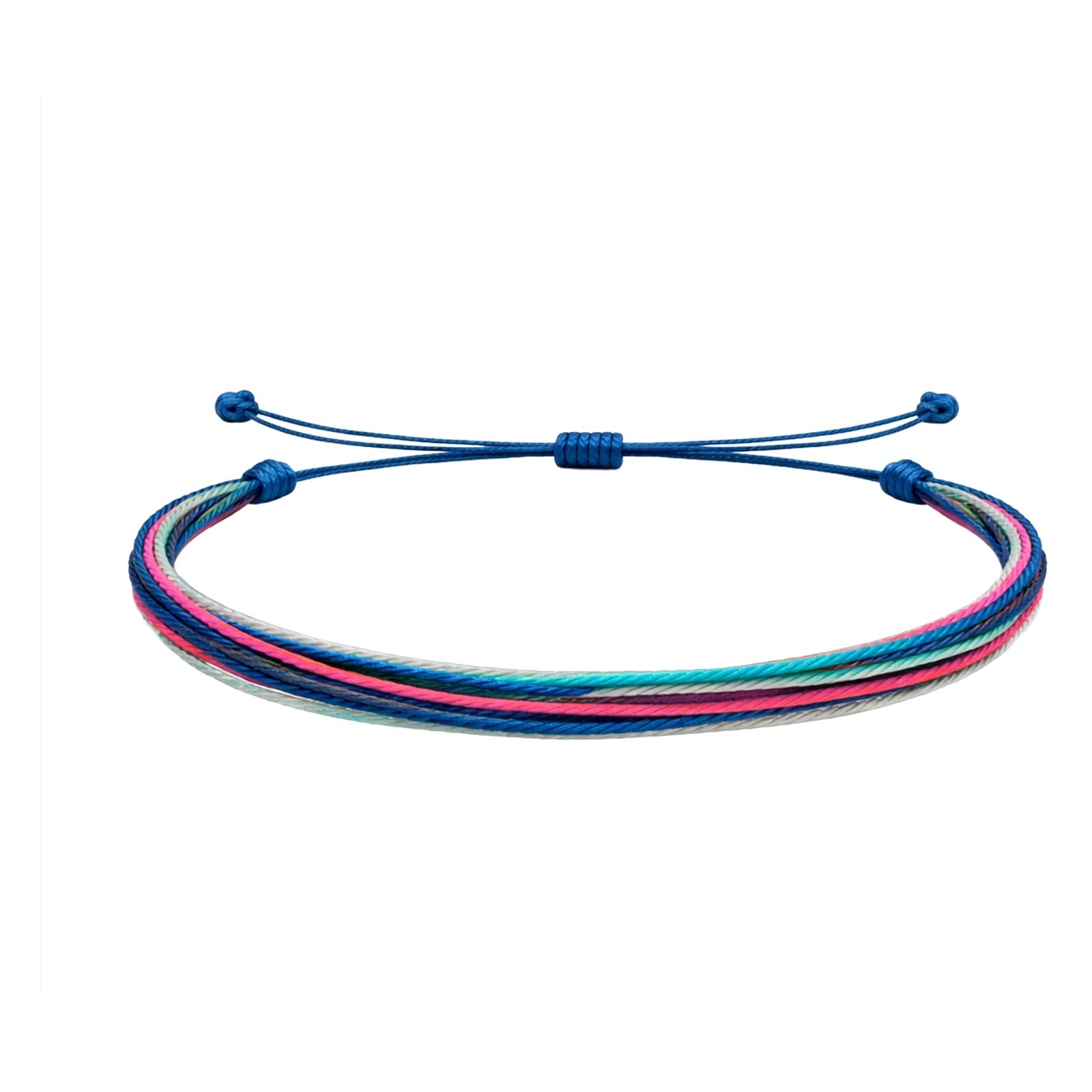 Pulsera de Cordón Encerado Multihilo sobre fondo blanco