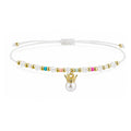 Pulsera de Cristales con Perla y Corona sobre fondo blanco