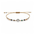 Pulsera de Piedras Naturales con Árbol de la Vida sobre fondo blanco