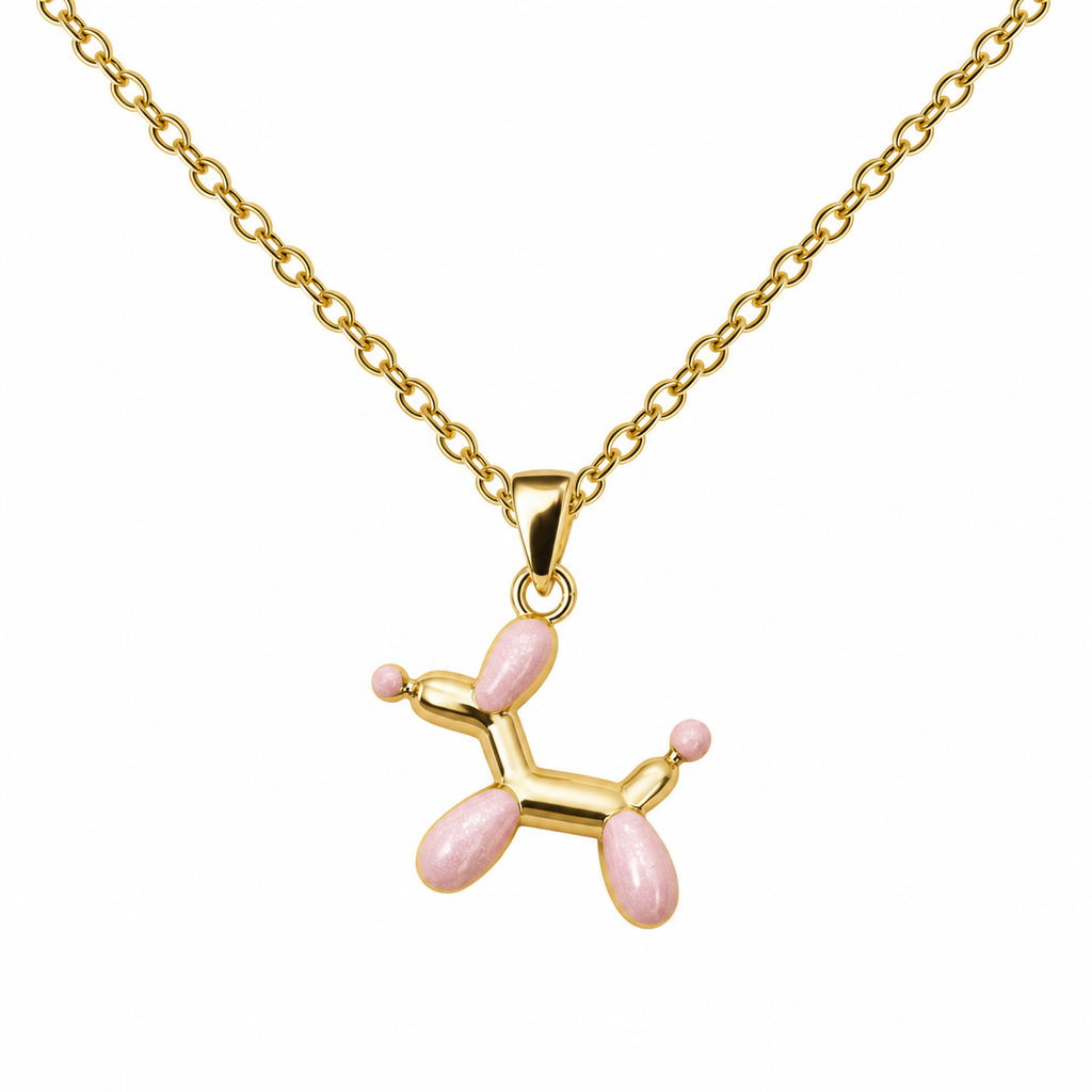 Collar de perro de globoflexia, primer plano de los detalles.