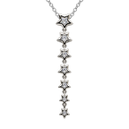 Hanging Star Necklace, arranged vertically, on a white background.
