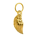Charm Acero Dorado Chapado Oro 14K Ala Colgante