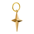 Charm colgante de estrella polar con aro de acero