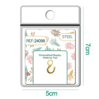 Charm Acero Dorado Chapado Oro 14K Herradura Colgante detalle