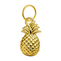 Charm Acero Dorado Chapado Oro 14K Piña Colgante