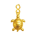 Charm Acero Dorado Chapado Oro 14K Tortuga con Cierre