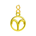 Charm Zodiaco Acero Dorado con Cierre - Aries - SKU 224029