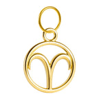 Charm Acero Dorado Zodíaco Aries Colgante