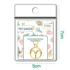 Charm Acero Dorado Zodíaco Aries Colgante detalle