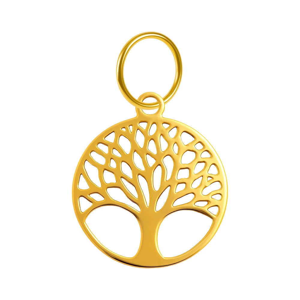 Charm Acero Dorado Árbol de la Vida en Blíster detalle