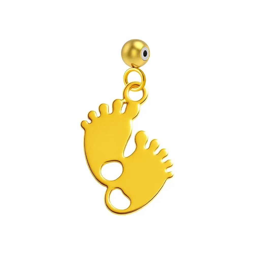 Charm Acero Dorado Pies Bebé