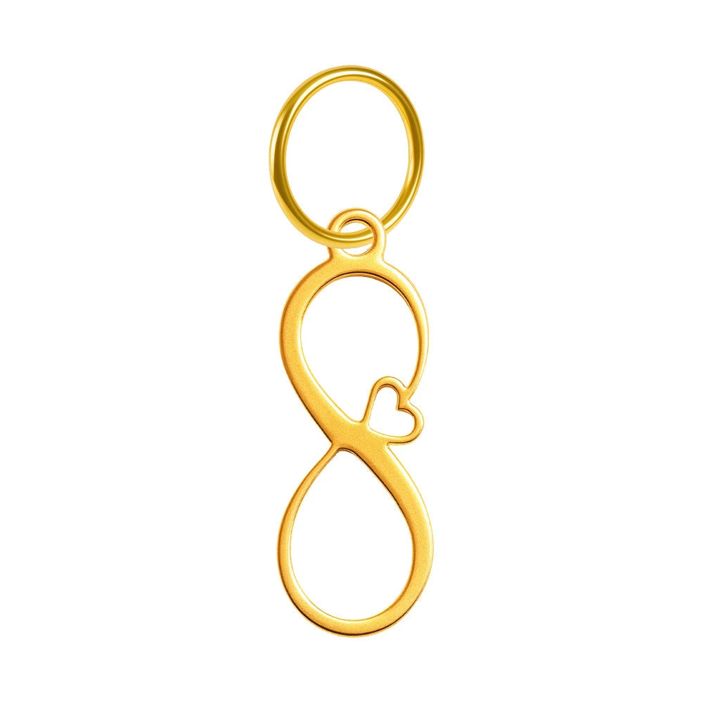 Charm Acero Dorado Tres Círculos en Blíster detalle