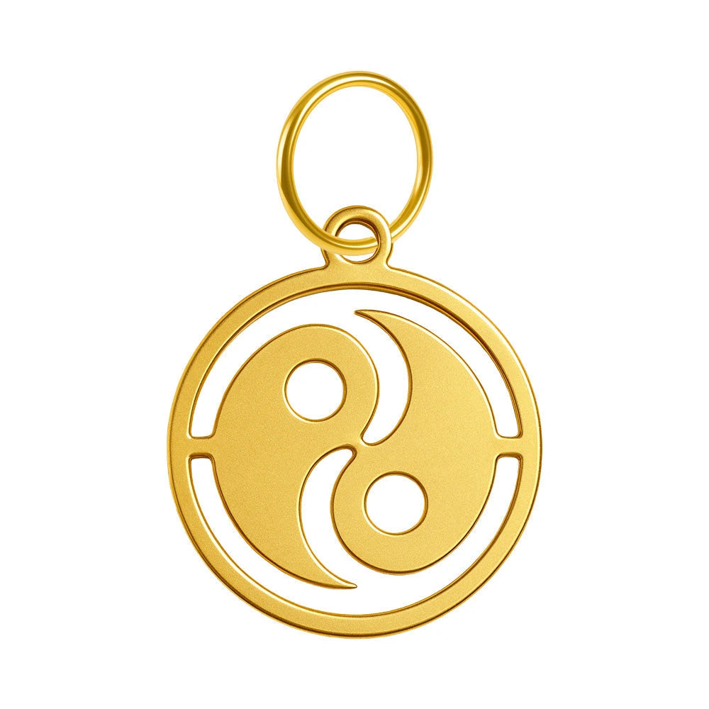 Charm Acero Dorado Triskel en Blíster detalle