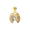 Charm Cobre Chapado Oro 14K con Circonita Abanico