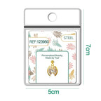Charm Cobre Chapado Oro 14K con Circonita Abanico detalle